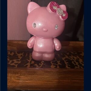 Pink Hello Kitty Bank with Rhinestone Bow